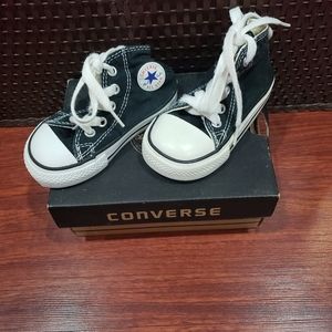 Size 5 Converse high top black sneakers